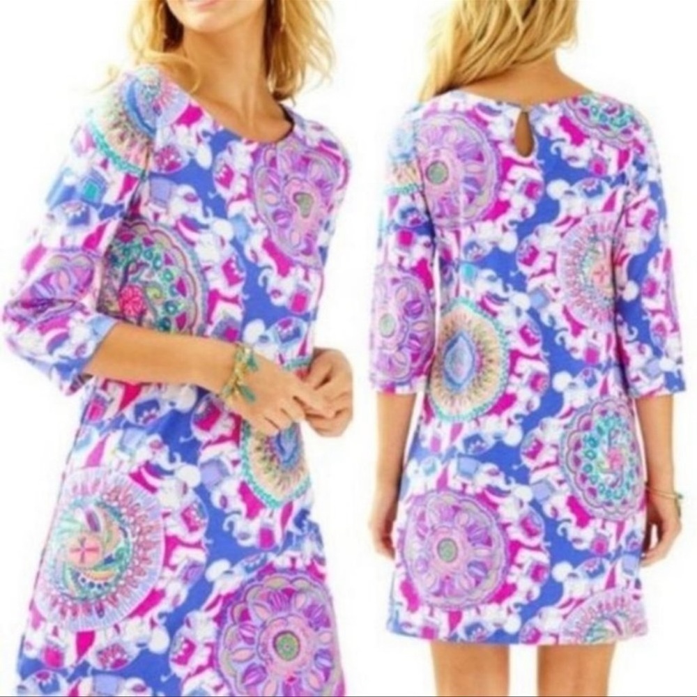 Lilly Pulitzer Bay Dress Play That Trunky Music - Picture 3 of 13